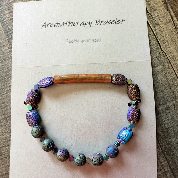 Peacock Ore Aromatherapy Bracelet NWT - Picture 2 of 4